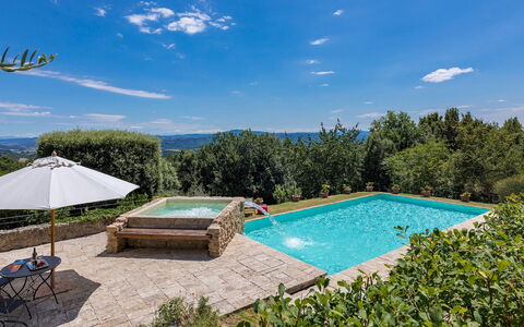 Villa Il Cedro 10+1: Blue, Swimming Pool, Garden, Water Feature, Resort, Landscaping, Backyard, Eco Hotel, Flagstone, Shade