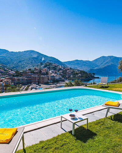 Villa Baia Blu 12: Blue, Mountainous Landforms, Hill, Mountain, Swimming Pool, Mountain Range, Resort, Hill Station, Ridge, Resort Town