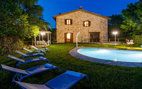 Villa Agostini 10: Swimming Pool, Cottage, Garden, Farmhouse, Estate, Lawn, Backyard, Resort, Yard, Landscaping