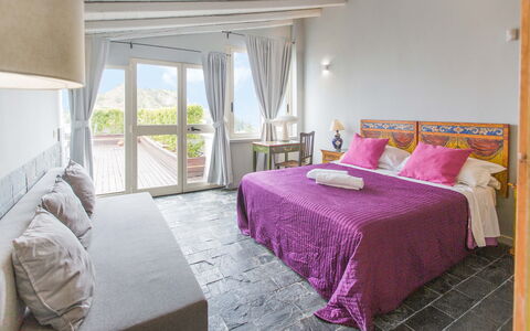 Attico Giafari 6: Furniture, Interior Design, Flooring, Bedroom, Bed, Floor, Linens, Bedding, Bed Sheet, Lighting