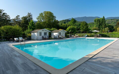 Villa Barchessa Panigai 8: Swimming Pool, Resort, Outdoor Furniture, Umbrella, Leisure, Eco Hotel, Sunlounger, Resort Town, Shade, Leisure Centre
