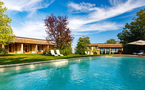 La Tana del Ghiro 18: Blue, Swimming Pool, House, Resort, Estate, Home, Eco Hotel, Farmhouse, Cottage, Garden
