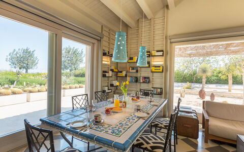 Villa Majoli 9: Furniture, Chair, Table, Kitchen & Dining Room Table, Home, Shade, Outdoor Furniture, Estate, Outdoor Table, Garden