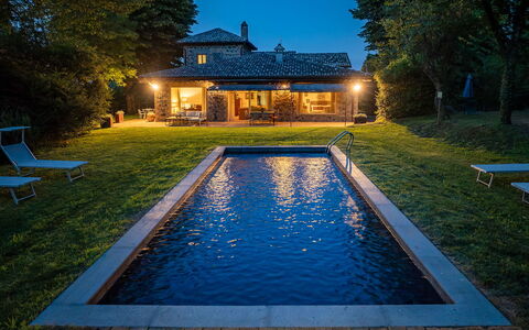 Casale dei Tigli 8: Blue, Swimming Pool, Water, Water Feature, Estate, Reflection, Resort, Garden, Reflecting Pool, Backyard