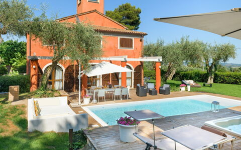 Villa Rossa 12: Swimming Pool, Estate, Resort, Hacienda, Villa, Design, Chair, Resort Town, Eco Hotel, Umbrella