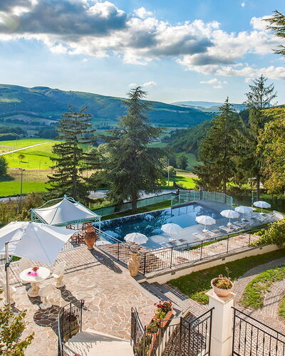 Villa Cappelletti 16+2: Swimming Pool, Resort, Eco Hotel, Landscaping, Umbrella, Estate, Resort Town, Garden, Outdoor Furniture, Valley