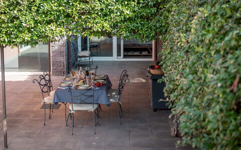 Villa Kimia 8: Leaf, Shrub, Shade, Spring, Garden, Outdoor Furniture, Flowerpot, Landscaping, Yard