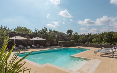 Villa Kimia 8: Swimming Pool, Resort, Garden, Composite Material, Outdoor Furniture, Landscaping, Eco Hotel, Water Feature, Shade, Thermae