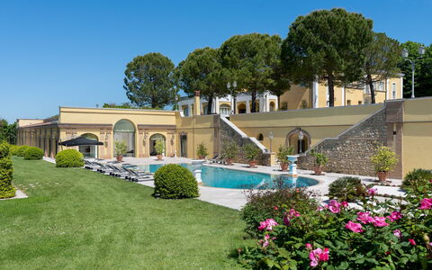 Tenuta Bagni De'Consoli 24: Architecture, Courtyard, Estate, Hacienda, Mansion, Garden, Swimming Pool, Villa, Landscaping, Yard