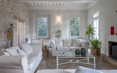 Villa Rustica 8: Furniture, Interior Design, Wall, Flooring, Couch, Wood, Floor, Ceiling, Living Room, Home