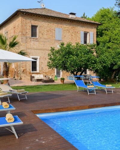 Villa Rustica 8: Swimming Pool, Blue, Sunlounger, Outdoor Furniture, Resort, Umbrella, Estate, Hacienda, Villa, Eco Hotel