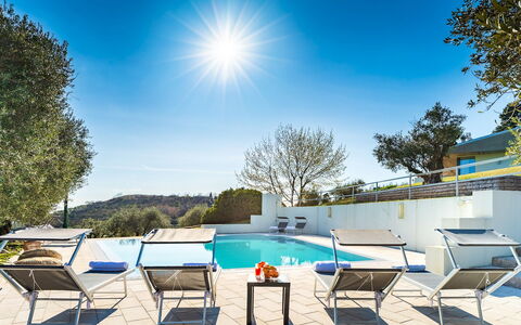 Villa degli Ulivi 8: Blue, Swimming Pool, Outdoor Furniture, Resort, Chair, Shade, Sunlounger, Landscaping, Eco Hotel, Hotel