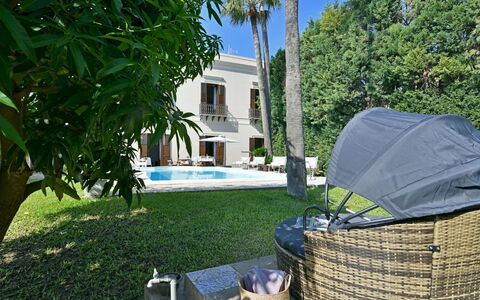 Villa Afrodite 8: Swimming Pool, Resort, Estate, Hacienda, Shade, Eco Hotel, Outdoor Furniture, Villa, Sunlounger, Chair