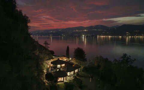Villa Eden 8: Nature, Night, Landscape, Dusk, Evening, Midnight, Lake, Reflection, Landscape Lighting