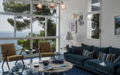 Villa Ponti 6: Furniture, Interior Design, Wall, Couch, Flooring, Living Room, Apartment, Floor, Home, Room