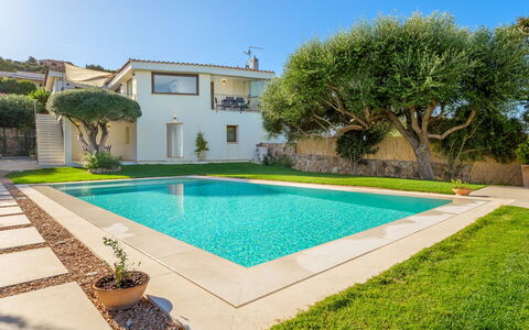 Villa la Marina 5+1: Swimming Pool, Blue, Resort, Composite Material, Leisure, Garden, Water Feature, Eco Hotel, Estate, Backyard