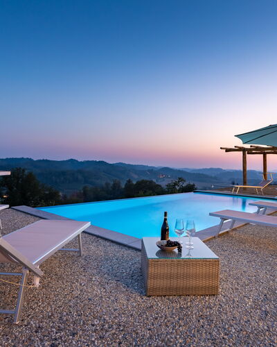 Casa Leonarda 8+2: Blue, Swimming Pool, Resort, Outdoor Furniture, Eco Hotel, Sunlounger, Leisure, Umbrella, Chair, Shade