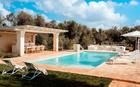 Villa Belkis 6: Swimming Pool, Furniture, Outdoor Furniture, Resort, Chair, Shade, Sunlounger, Eco Hotel, Umbrella, Patio