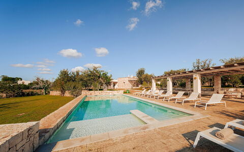 Opuntia Trulli e Lamie 10: Architecture, Landscape, Estate, Swimming Pool, Garden, Landscaping, Hacienda, Villa, Farmhouse, Mansion