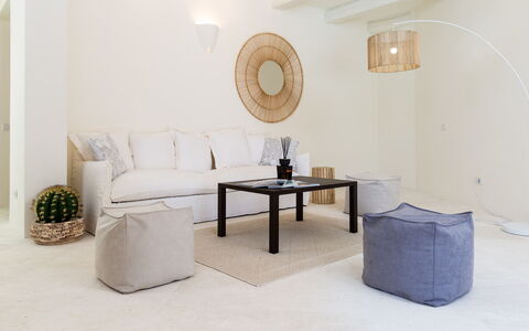Villa Anga 10+1: Furniture, Interior Design, Couch, Wall, Flooring, Floor, Living Room, Home, Textile, Room