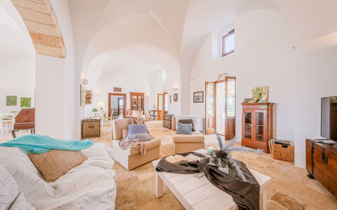 Masseria Samali 14+4: Furniture, Interior Design, Flooring, Ceiling, Lighting, Floor, Room, Apartment, Chair, Living Room