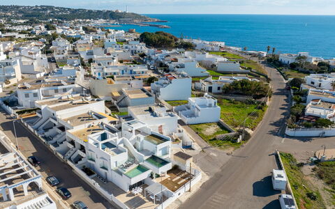 Villa Ristola 6: Residential Area, Urban Design, Home, Coast, Sea, Suburb, Aerial Photography, Bird'S-Eye View, Bay, Resort Town