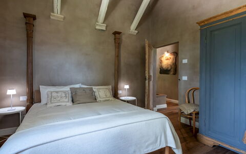 Villa Dianella 8+2: Interior Design, Bedroom, Furniture, Wall, Bed, Bed Sheet, Wood, Flooring, Floor, Bedding