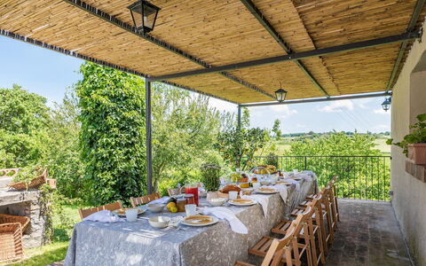 Villa a Casa di Giovanni 12: Furniture, Land Lot, Garden, Chair, Shade, Backyard, Eco Hotel, Outdoor Furniture, Yard, Landscaping