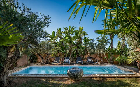 Villa Antura 4: Blue, Swimming Pool, Resort, Eco Hotel, Outdoor Furniture, Hacienda, Shade, Landscaping, Tropics