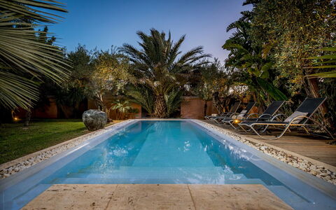 Villa Antura 4: Swimming Pool, Blue, Water, Resort, Eco Hotel, Outdoor Furniture, Composite Material, Sunlounger, Water Feature, Shade