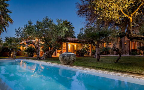 Villa Antura 4: Swimming Pool, Blue, Tree, Resort, Estate, Eco Hotel, Hacienda, Water Feature, Thermae, Villa