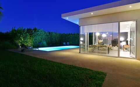 Villa Mandorlo 4: Swimming Pool, Home, Shade, Landscape Lighting, Estate, Ceiling, Resort, Garden, Eco Hotel, Landscaping