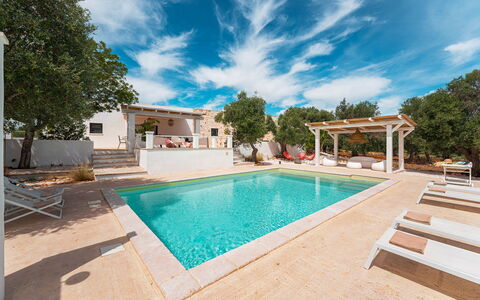 Casale di Amelì 5: Shade, Outdoor Furniture, Swimming Pool, Resort, Outdoor Structure