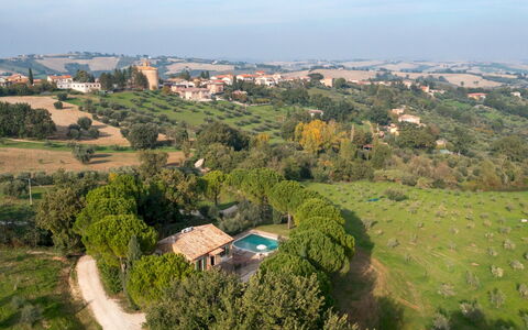 Villa Cherubini 8+1: Tree, Residential Area, House, Landscape, Rural Area, Home, Land Lot, Human Settlement, Estate, Bird'S-Eye View