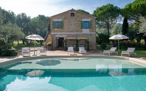 Villa Cherubini 8+1: Swimming Pool, Resort, Estate, Outdoor Furniture, Villa, Farmhouse, Garden, Shade, Eco Hotel, Hacienda
