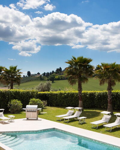 Villa Mandara 8+2: Swimming Pool, Outdoor Furniture, Resort, Sunlounger, Land Lot, Lawn, Garden, Eco Hotel, Landscaping, Shade