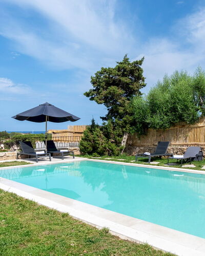Villa la Maddalena 6+2: Blue, Swimming Pool, Resort, Garden, Outdoor Furniture, Eco Hotel, Landscaping, Estate, Shade, Hacienda