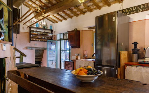 Casalina 8: Furniture, Wood, Interior Design, Flooring, Ceiling, Kitchen, Floor, Countertop, Lighting, Room