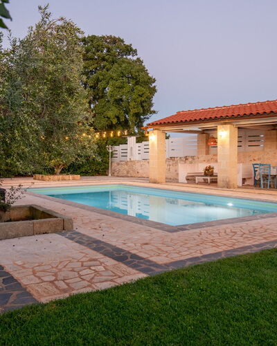 Trulli Italia 6+2: Swimming Pool, Resort, Composite Material, Outdoor Furniture, Estate, Eco Hotel, Water Feature, Shade, Hacienda, Flagstone