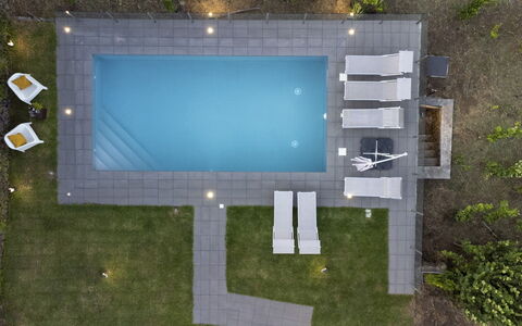Vigne Dell'Etna 6: Swimming Pool, Outdoor Furniture, Composite Material, Resort, Garden, Water Feature, Backyard, Landscaping, Shade, Sunlounger