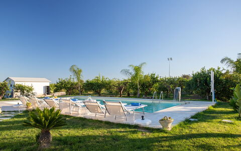 Profumo di Zagara 6+2: Swimming Pool, Resort, Composite Material, Landscaping, Shade, Estate, Garden, Eco Hotel, Hacienda, Leisure