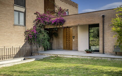 Villa Amyra 6+2: Wall, Residential Area, Shrub, Facade, Home, Brick, Estate, Garden, Yard, Landscaping