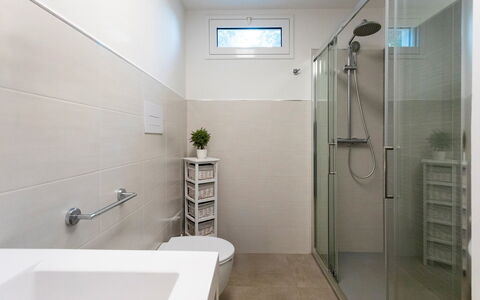 Villa dei Sospiri 4: Bathroom, Flooring, Plumbing Fixture, Interior Design, Floor, Wall, Toilet, Bathroom Sink, Bathroom Cabinet, Tap