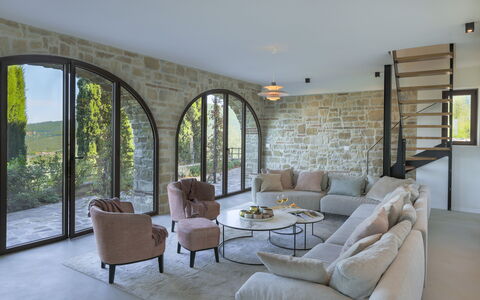 Casa dei Fiamminghi 10+2: Furniture, Wall, Interior Design, Couch, Flooring, Lighting, Floor, Ceiling, Home, Living Room