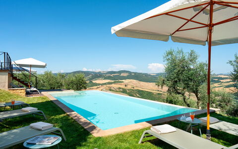 Villa Francesca 10: Blue, Swimming Pool, Hill, Resort, Sunlounger, Eco Hotel, Outdoor Furniture, Mountain Range, Villa, Estate