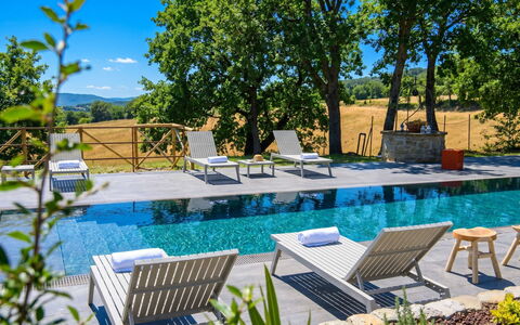 Dimora dei Sogni 7+1: Swimming Pool, Outdoor Furniture, Sunlounger, Furniture, Resort, Chair, Eco Hotel, Garden, Estate, Shade