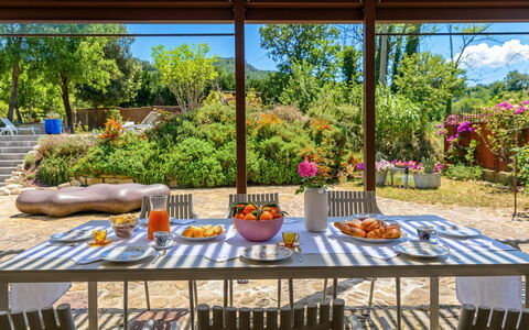 Dimora dei Sogni 7+1: Furniture, Table, Outdoor Furniture, Chair, Garden, Shrub, Outdoor Table, Kitchen & Dining Room Table, Shade