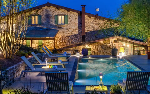 Dimora dei Sogni 7+1: Blue, Swimming Pool, Resort, Home, Architecture, Residential Area, House, Estate, Cottage, Eco Hotel