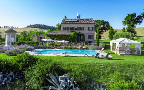 Casa Sant'Elia 7+3: Swimming Pool, Leisure, Resort, Recreation, Estate, Umbrella, Eco Hotel, Garden, Outdoor Furniture, Farmhouse