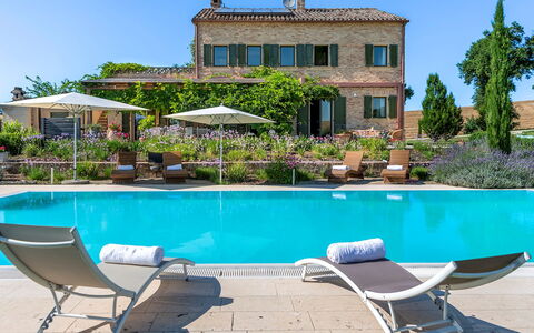 Casa Sant'Elia 7+3: Swimming Pool, Resort, Outdoor Furniture, Umbrella, Sunlounger, Estate, Eco Hotel, Leisure, Thermae, Villa